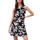 thumbnail image 1 of WILLBEST Vestido Midi De Verano Para Mujer, Informal, Estampado, Moda De Playa, Elegante, Flotante, Largo Medio, Cuello Redondo, Sin Mangas, 1 of 3