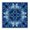 Bohemian Mosaic Pattern, variant on Stupell Industries Blue & White Geometric Abstract Painting Black Floater Framed Canvas Art Print Wall Art, 18 x 18
