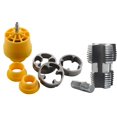 thumbnail image 2 of Rework Season! Electric Drill Compatible Pvc Pipe Threader Kit With Various Die Sizes, Pvc Thread Maker Tool, Pvc Pipe Threader Kit, Pvc Pipe Threader With 3 Dies, 1/2", 3/4", 1" (Internal + External), 2 of 7