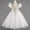 White, variant on Big Girls Sequin Sheer Dress Formal Princesse Fashionable Solid Color Beautiful Elegant Skirt Outfit for Kids 2-14 Years(White,7 Years)