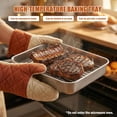thumbnail image 4 of Stainless Steel Baking Pan, Multi-Purpose Kitchen Tray With Lid and Rack, for Toaster Oven Roasting, Multi-color, 4 of 7