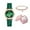 #456-Green, variant on 1 Pc FULAIDA Women's Quartz Watch - With Bracelet & Box, Fashion Daily Wear Timepiece Accessory