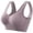 Light Gray, variant on Rexolia Womens Plus Size Sports Bra Seamless Racerback Yoga Running Fitness Tank Top Wireless Support Crop Activewear Black L