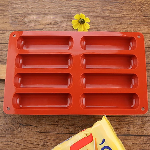 Molde de silicona para galletas con dedos de tira largamolde para pasteles de horno de 8 agujerosutensilios para hornear Ndcxsfigh Nuevos Originales