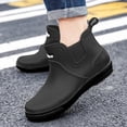 thumbnail image 5 of Xfvqtps Mens Ankle Rain Boots Fishing Boots Waterproof Durable Wear Garden Shoes Work Shoes, 5 of 6