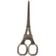 thumbnail image 1 of Tijeras de acero inoxidable DIY en forma de torre Eiffel, tijeras de costura para decoración de arte, herramientas de bordado Feliz Sencillez, 1 of 4