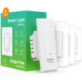 thumbnail image 1 of Paquete de 4 luces inteligentes Wi-Fi Smart Switch GHome Alexa/Google, 1 of 9