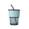 thumbnail image 2 of Tumbler Water Glass Cups With Straw And Lid Sealed Carry On For Coffee Iced Tea Thick Wall Insulated Glass Cup, 2 of 6