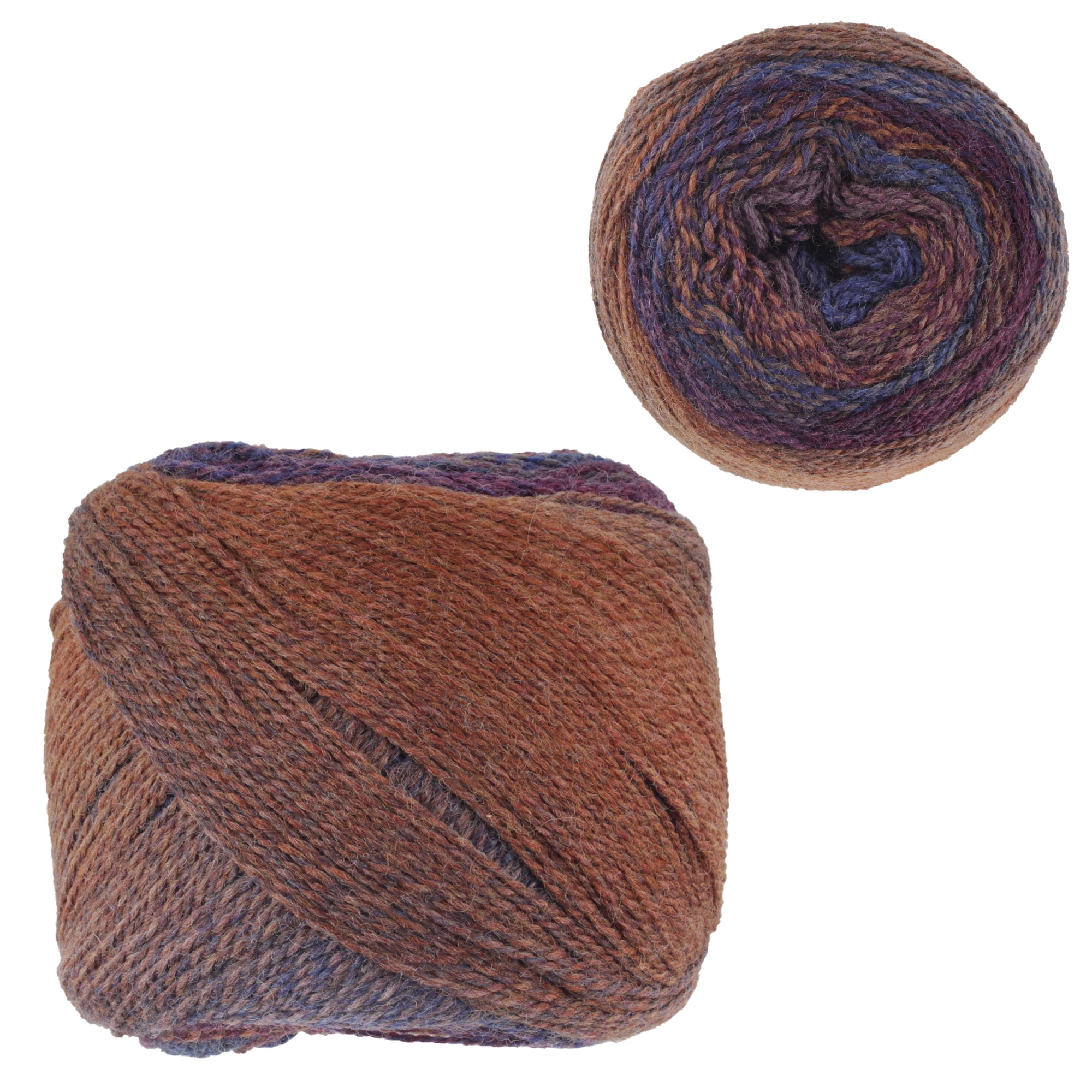 JubileeYarn Merino Carnival Yarn - Ombre Sport Weight Merino Wool - 100g/Cake - Bauta - 4 Cakes