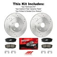 thumbnail image 4 of APF All Performance Friction - Rear Half Brake Kit for Lexus RX350 2010-2015 Zinc Drilled and Slotted Rotors with Ceramic Pads, 4 of 12