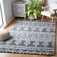 thumbnail image 2 of SAFAVIEH Parma Zen Geometric Shag Area Rug, Charcoal/Ivory, 5'3" x 7'6", 2 of 8