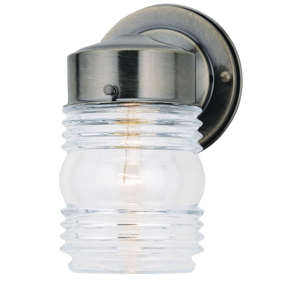 Canarm Incandescent Jelly Jar Outdoor Wall Light Fixture - Pack of 12