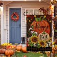 thumbnail image 3 of Fall Welcome Garden Flag Floral Thankgiving Double Sided Vertical Rustic Farmhouse Yard Seasonal Holiday Outdoor Decor 12x18 Inch EF143, 3 of 6