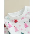 thumbnail image 5 of Wassery Baby Christmas Outfits for Boys Girls Newborn Christmas Tree Print Long Sleeve Round Neck Sweatshirt Long Pants Set Toddler Boys Girls 2 Piece Fall Clothes, 5 of 8
