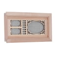 thumbnail image 2 of Toys for Kids 3+ Doll House Screen Door Birch 1:12 Mini Natural Finish Doll Accessories Furniture Model for DIY, 2 of 21