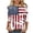 4th of July Shirts Women*1, variant on 250 Anniversary USA Shirts for Women Funny American Flag Graphic Tees Plus Size 3/4 Sleeve Patriotic T Shirts XL