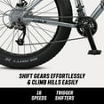 thumbnail image 7 of 26" Mongoose Dolomite ALX Unisex Fat Tire Mountain Bike, Ages 12+, Gray, 7 of 7