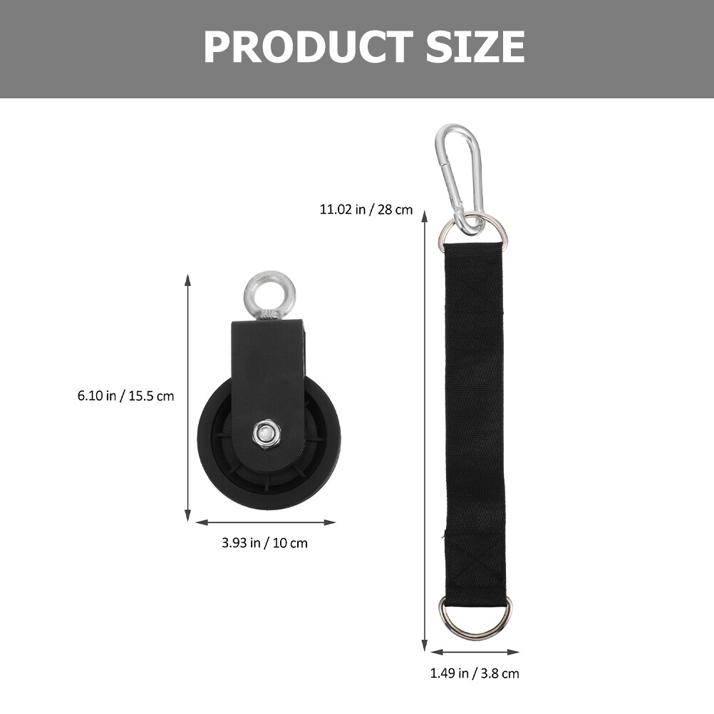Silent Pulley Cable Pulley Home Gym Traction Wheel with Strap Pulley System DIY Accessories
