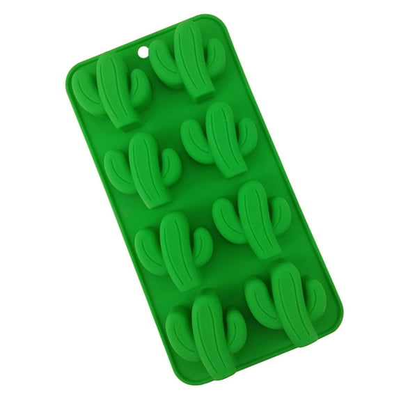 UPOUART Green Silicone Cake Moulds Nonstick Cactus Chocolate Molds for Kitchen DIY Baking 10.5x6.5 inches