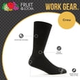 thumbnail image 7 of Fruit of the Loom Work Gear Heavy Duty Men's Crew Socks, Sizes 6-12, 4-Pack, 7 of 7