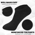 thumbnail image 6 of 240 Pairs Of Yacht & Smith Mens Wholesale Bulk No Show Ankle Socks, Cotton Sport Athletic Socks - Size 10-13 (Black), 6 of 8