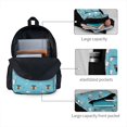 thumbnail image 4 of Zufioo Cat Fish Pattern Adult Backpack,Wear-resistant and Breathable Multi-pocket Backpack, Suitable for Travel, Business and Outdoor Activities, 4 of 9