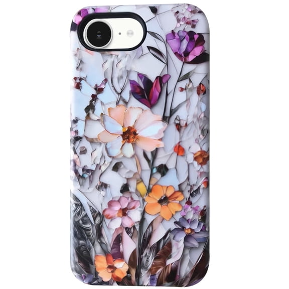 Diverbox for iPhone 16E 17E Case [Compatible with MagSafe] , Cute Fashion Flower Shockproof Anti-Scratch Phone Case