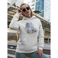 thumbnail image 2 of Mushrooms Watercolor  Hoodie Women -Image by Shutterstock, Female Large, 2 of 4