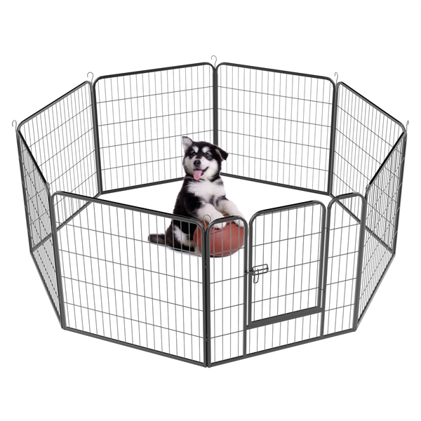 Yaheetech Heavy Duty Dog playpen Foldable Metal Pets Playpen Dog