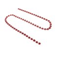 thumbnail image 5 of Dekaim Cadena con diamantes de imitación en forma de estrella de 10 mm, cadena con acabados decorativos brillantes para prendas de costura, manualidades, zapatos, sombreros, bolsos (grande, rojo), 5 of 5