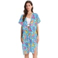 thumbnail image 2 of Beach Vacation Clothes Kimono Cardigan Loose Swimsuit Cover Up for Women Baby Colorful Unicorns S, 2 of 6