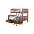 thumbnail image 1 of Litera de MADERA REMATESMXMUEBLES Donko matrimonial+individual, 1 of 4