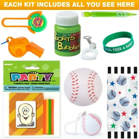  Baseball  Party  Favor Kit Party  Supplies  Walmart  com