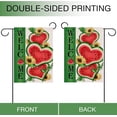 thumbnail image 4 of Welcome Summer Watermelon Garden Flag Double Sided, Sunflower Decorative Yard Outdoor Home Small Decor, Seasonal Burlap Outside House Decoration 12.5 x 18, 4 of 6