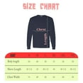 thumbnail image 2 of Gildan Heavy Cotton Long Sleeve Shirts for Adult, Soft and Durable Casual Navy Tee, 3 Pack, S, 2 of 5