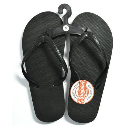 Generic - Womens Flip Flops Size 6 Black - Walmart.com ...