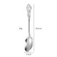 thumbnail image 1 of Juego de vajilla de lujo de estilo occidental de acero inoxidable, juego de cubiertos de estilo vintage dorado con grabado para bodas, cuchillo, tenedor, cuchara y cucharilla, 1 pieza, 1 of 6