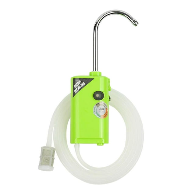 jinwen USB Rechargeable Water Automatic Pumping Oxygen Pump LED Fishing Green