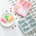 thumbnail image 5 of 2-piece chocolate molds, food-grade non-stick silicone baking, butter molds with different shapes, and silicone molds.blue, 5 of 6