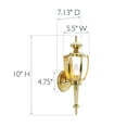 thumbnail image 5 of Design House Jackson Uplight 1-Light Wall Lantern for Indoor/Outdoor Use with Tail Piece, Polished Brass, 5 of 12