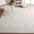 thumbnail image 2 of SAFAVIEH Natura Hervey Geometric Area Rug, Ivory/Blue, 6' x 6' Square, 2 of 8