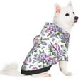 thumbnail image 2 of Balery Violets Flowers Sudadera con Capucha para Perros Pequeños – Ropa para Mascotas, Disfraz para Perros y Gatos, Ideal para Fiestas y Cosplay-X-Large, 2 of 7