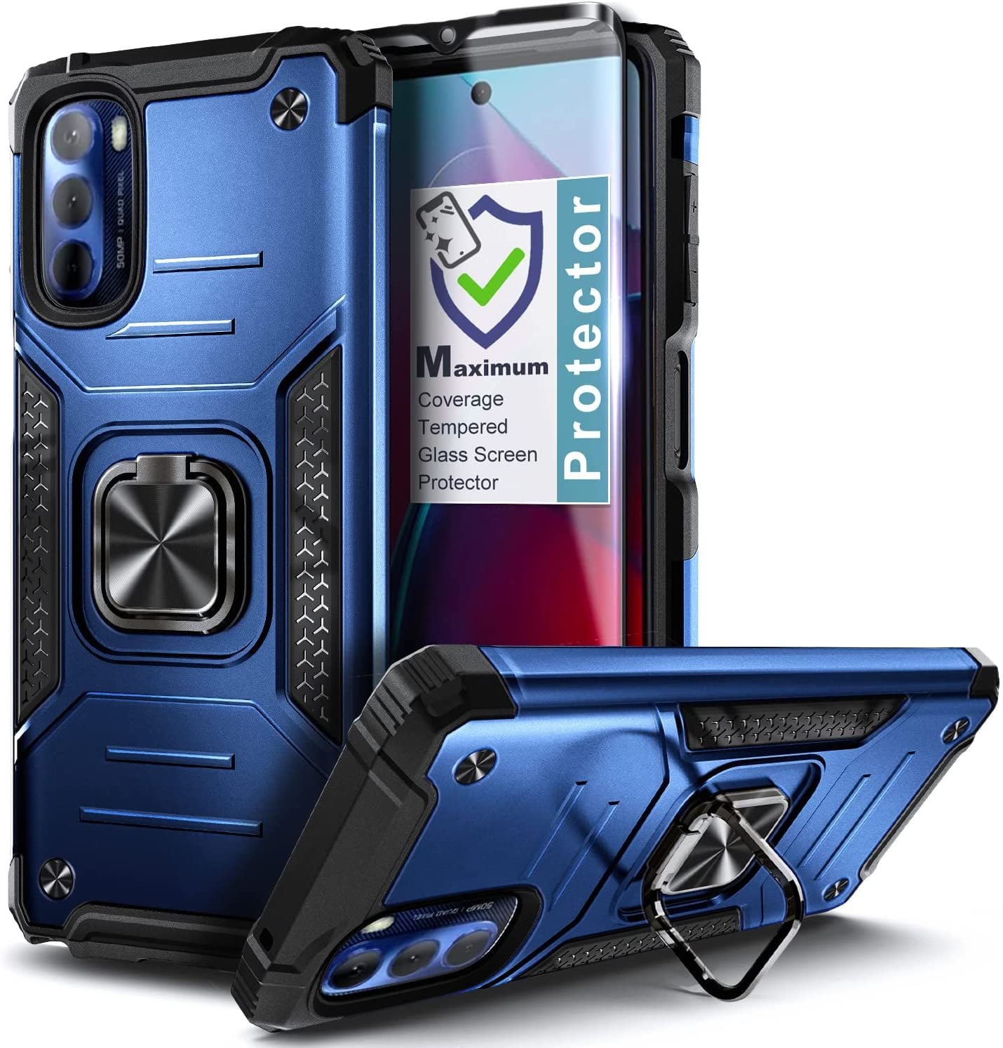 Nagebee Case for Motorola Moto G Stylus 5G (2022) with Tempered Glass
