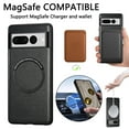 thumbnail image 6 of Magnetic Case Compatible with Pixel 7 Case Magsafe PU Leather Anti-Drop Shockproof Case for Google Pixel 7 2022 5G,Brown, 6 of 10