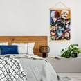 thumbnail image 7 of My Hero Academia Wooden Shaft Hanging Poster Home Decor Poster Wall Art Painting For Living Room Bedroom 12"X18", 7 of 7