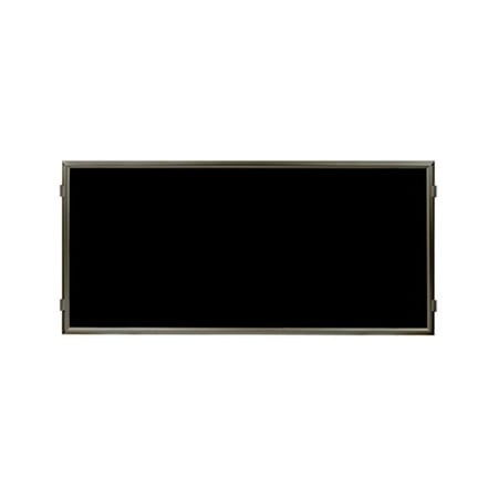 Lavi Industries 50-HFP1002-MB-BK Hinged Frame Sign Panel And Barrier, Matte Black