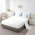 thumbnail image 3 of Erosebridal Initial Letter Bedding Queen Size,Monogrammed Bowknot Comforter Sets with Sheets,Kawaii Decoration,Reversible,Lightweight,7 Pieces, 3 of 5
