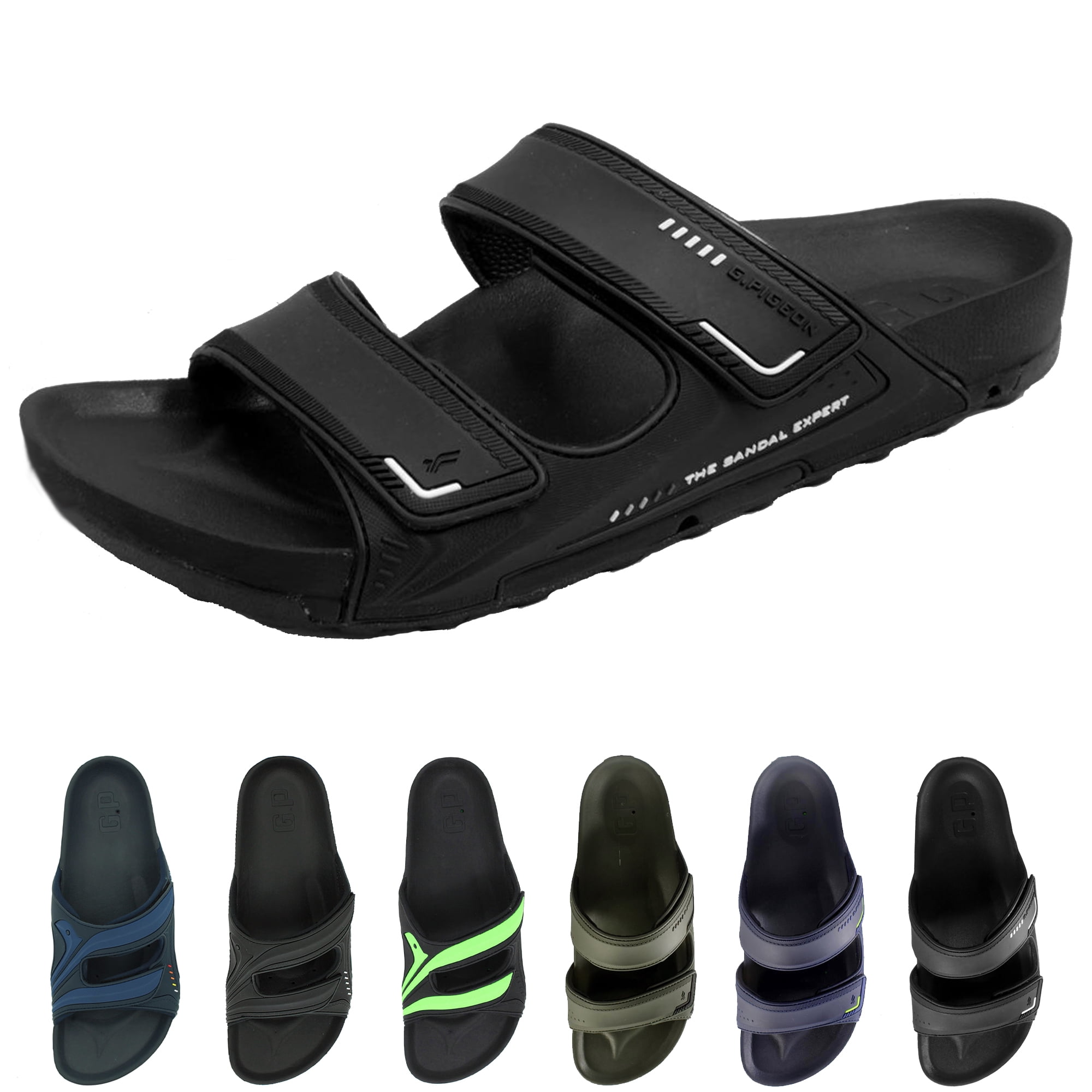 Pirogue Orthaheel Slide Sandals for Men & Women: Quick Dry, Light Weight, Adjustalbe Straps