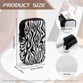 thumbnail image 6 of SEANATIVE Double Eyeglass Case with 2 Compartments, Portable Eyeglasses Case Zipper Glasses Pouch Shockproof Waterproof Lightweight Travel Eyewear Pouch Bag, 4" x 6.9", Zebra Print, 6 of 7