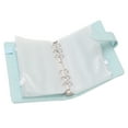 thumbnail image 2 of A6 Budget Binder, Cash Budget Binder Translucent Binder Bag PU Leather  For Cards Blue, 2 of 8